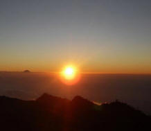 Sunrise on mount rinjani lombok